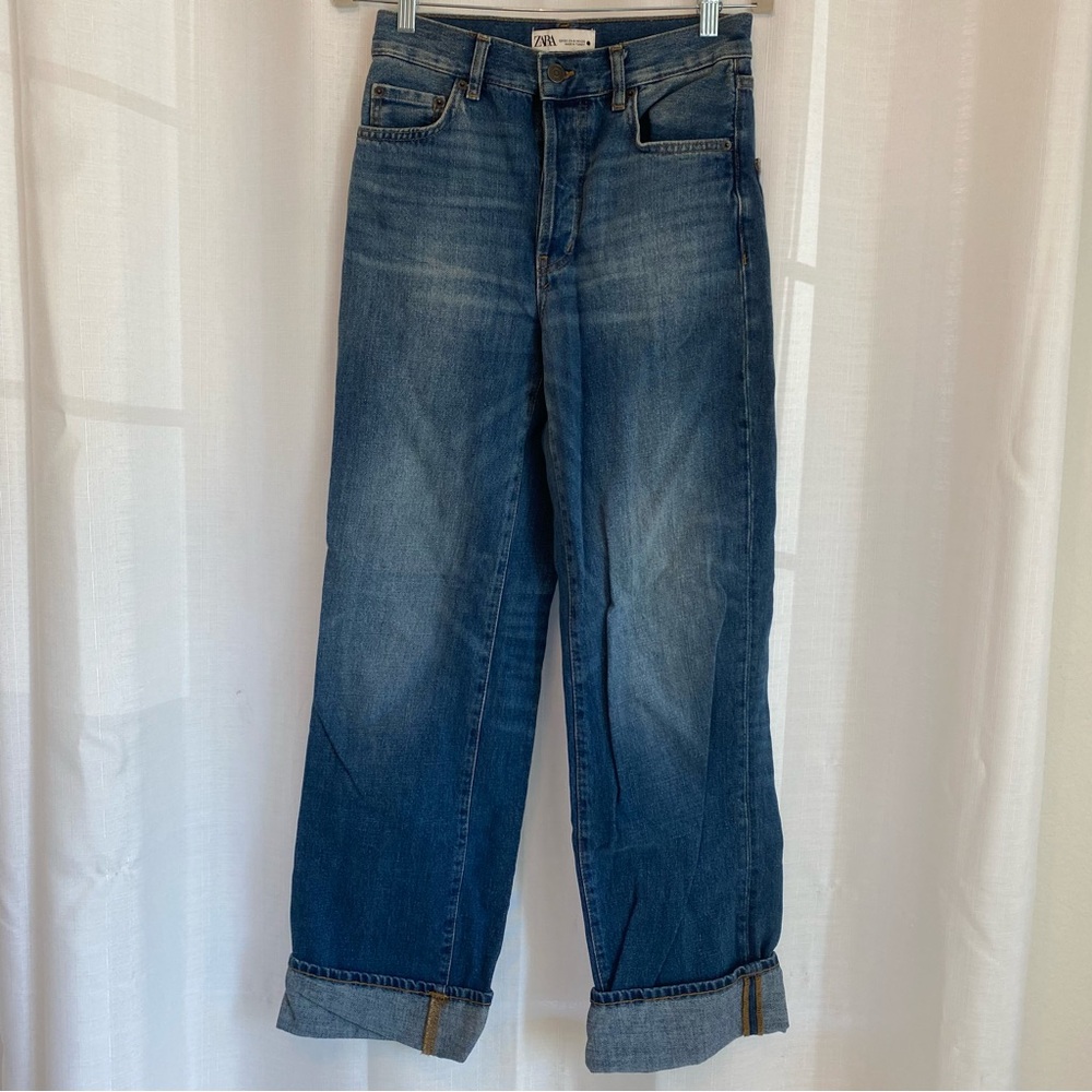 Zara Cuffed Jeans